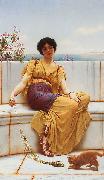 John William Godward Idleness oil on canvas